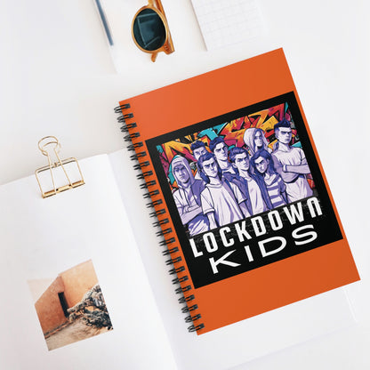 Lockdown Kids spiral note book - Orange