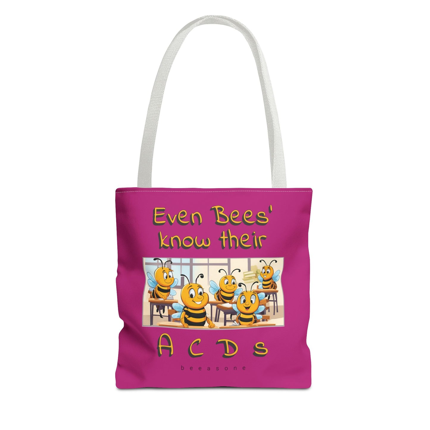 Even bees know their A C D s beeasone stylish pinke Tote Bag Special Spelling Bee Promotion