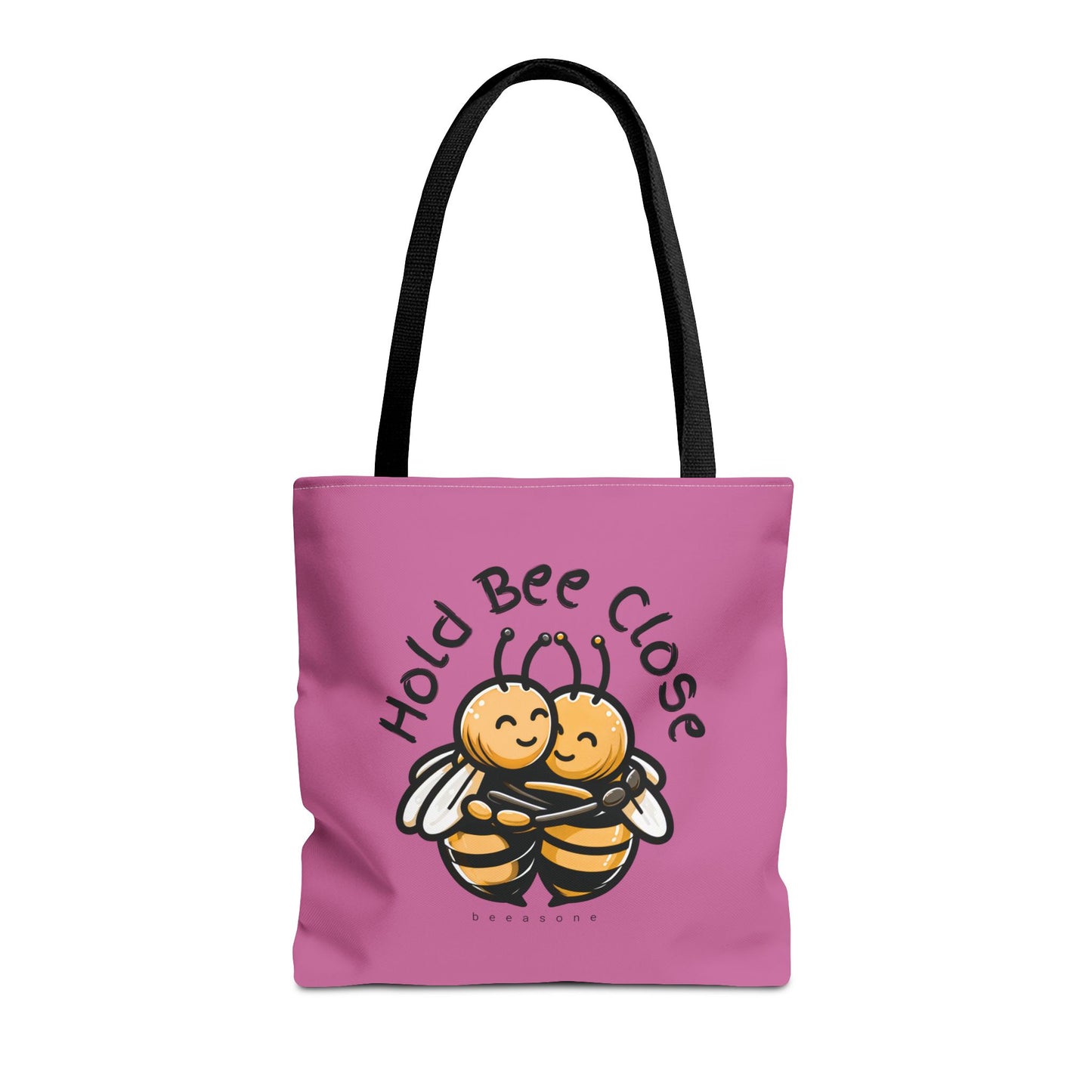 Hold bee close beeasone stylish light pink tote bag