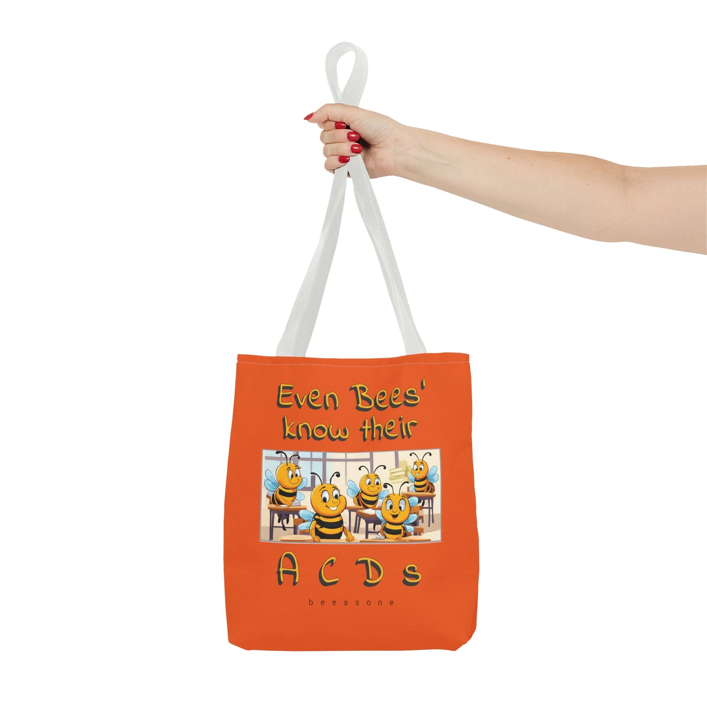 Even bees know their A C D s beeasone stylish orang Tote Bag Special Spelling Bee Promotion