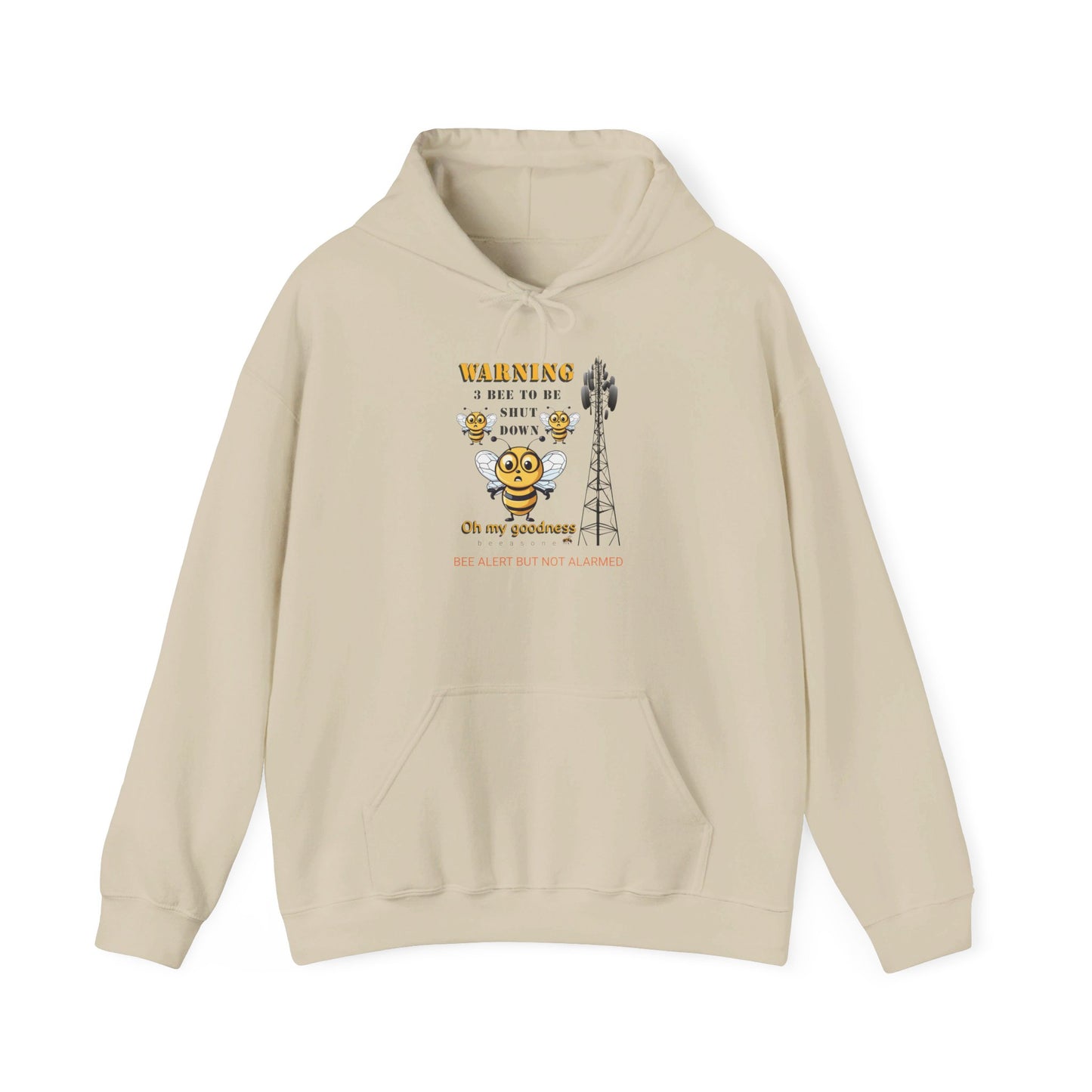 WARNING 3 Bee Network Shutdown beeasone Unisex Heavy Blend™ Hooded Sweatshirt available in diff colors and sizes