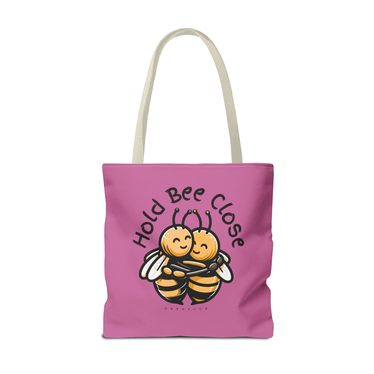 Hold bee close beeasone stylish light pink tote bag