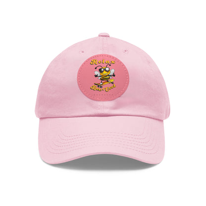 Relax Bee Cool beeasone Hat with round leather patch