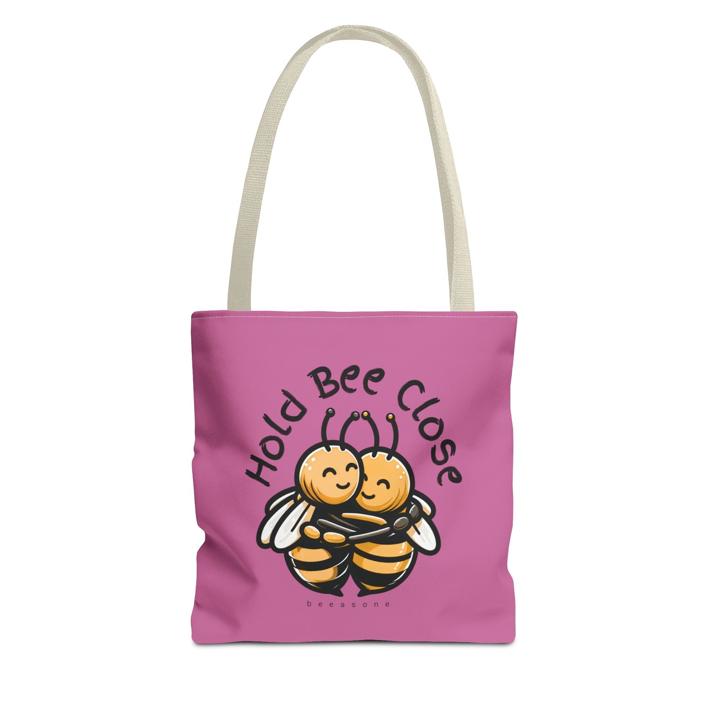 Hold bee close beeasone stylish light pink tote bag