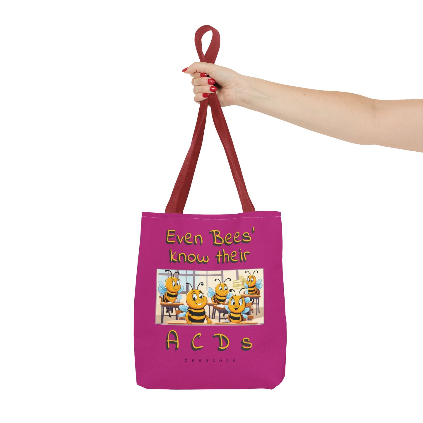 Even bees know their A C D s beeasone stylish pinke Tote Bag Special Spelling Bee Promotion