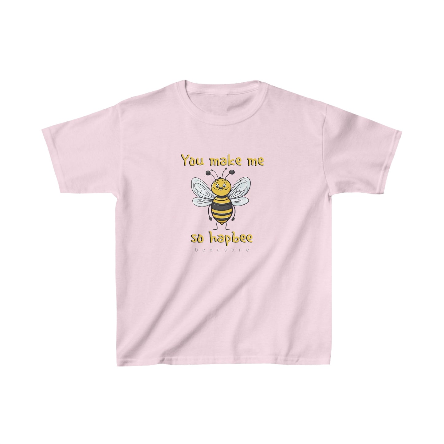 You make me so hapbee beeasone Kids tee - Heavy Cotton™ Tee available in diff sizes and colors