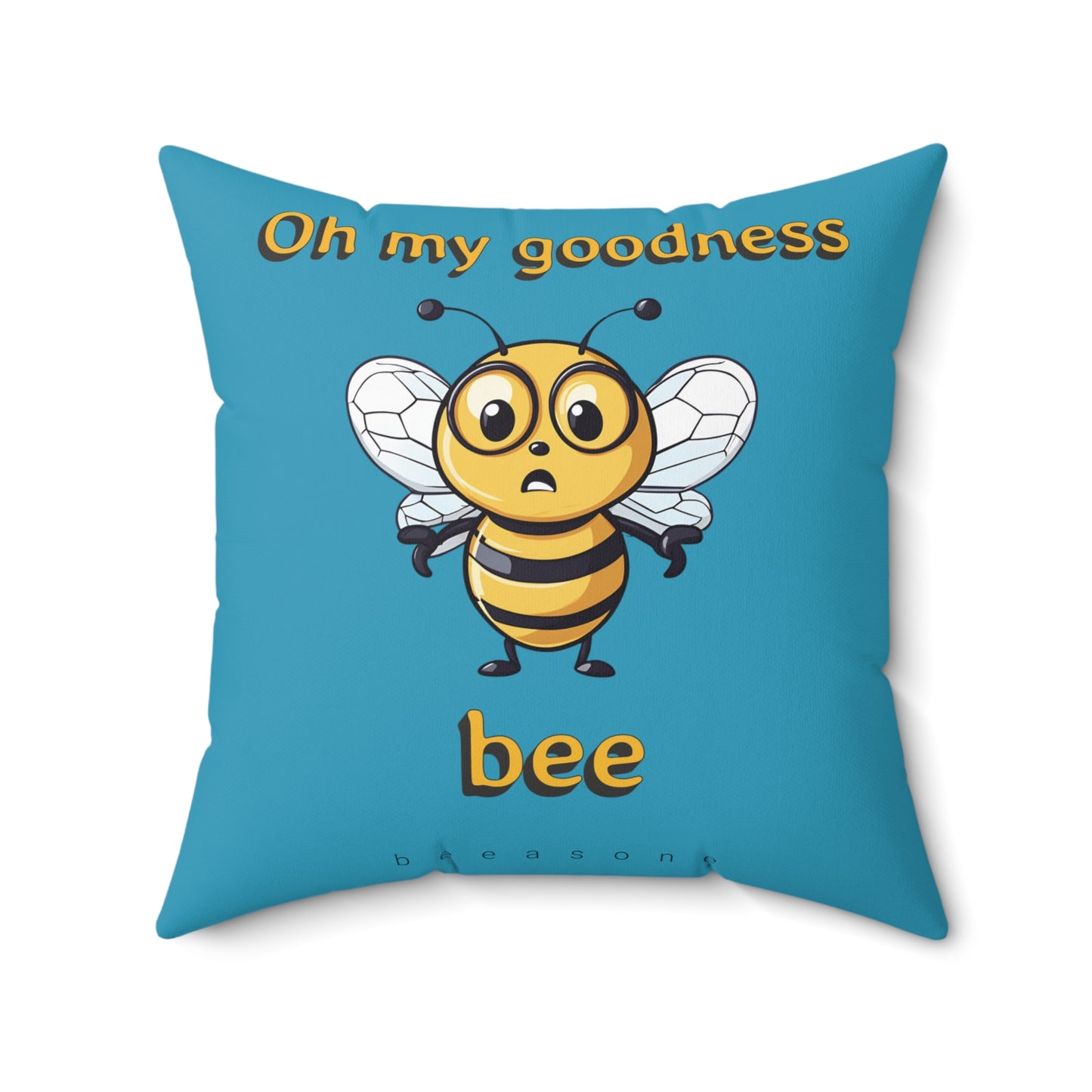 Oh my goodness bee beeasone square cushion / pillow