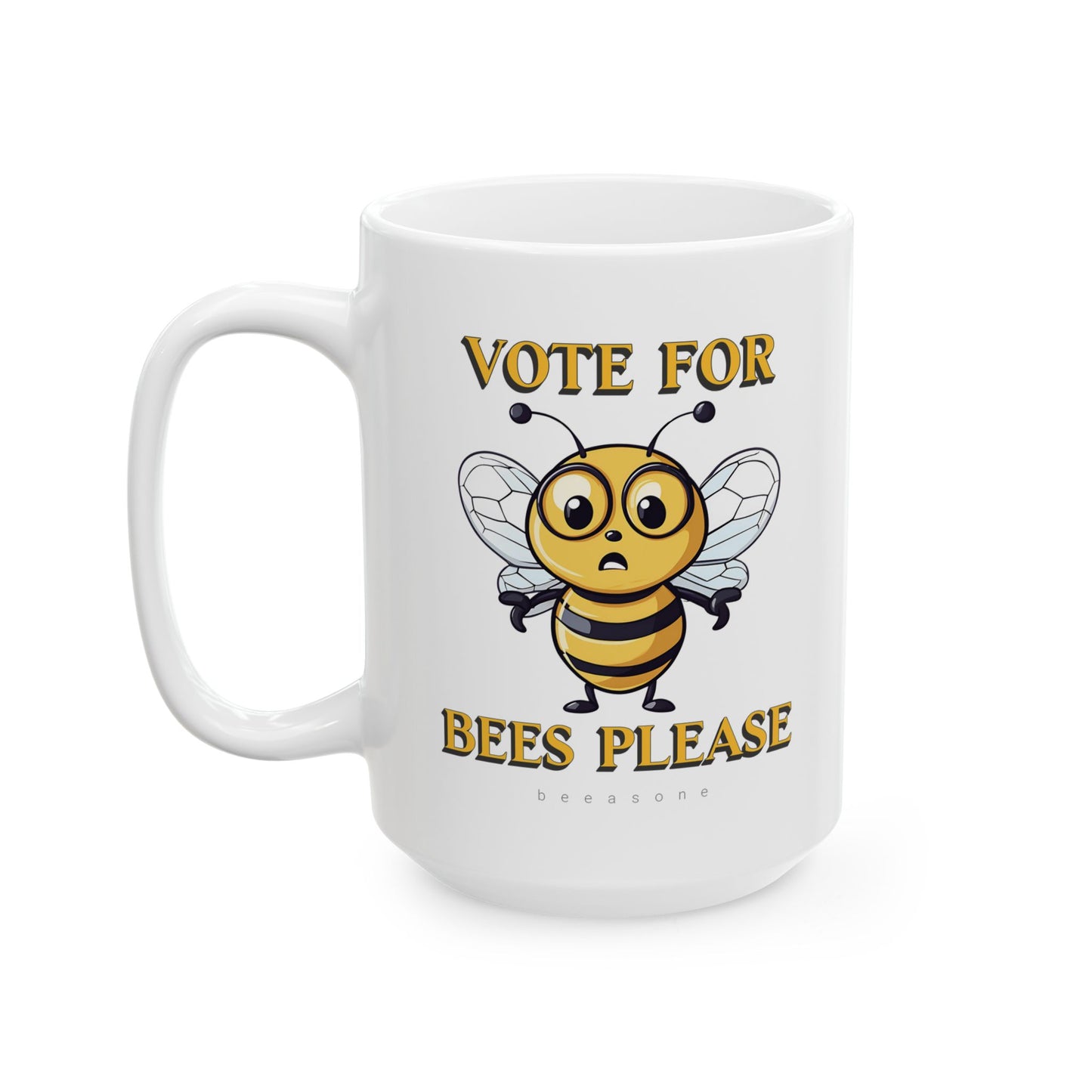 Vote for bees please beeasone coffee mug