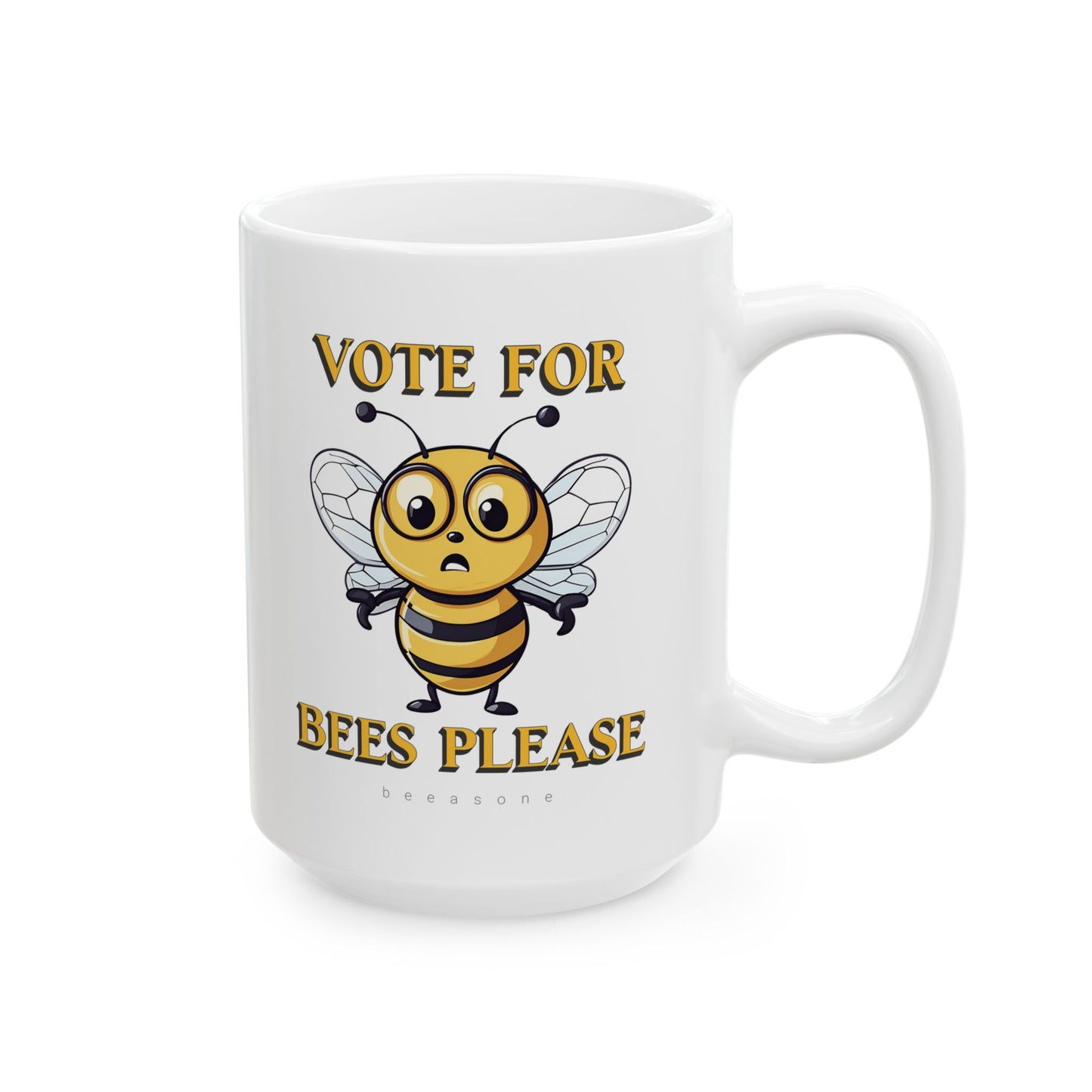 Vote for bees please beeasone coffee mug