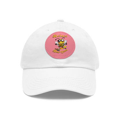 Relax Bee Cool beeasone Hat with round leather patch