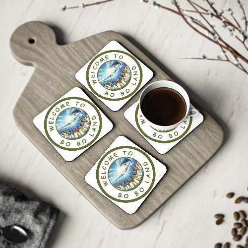 Net Zero Land Coaster - 9.5cm diameter (3.7") available as 1 piece or set of 4. Limited edition (V25)