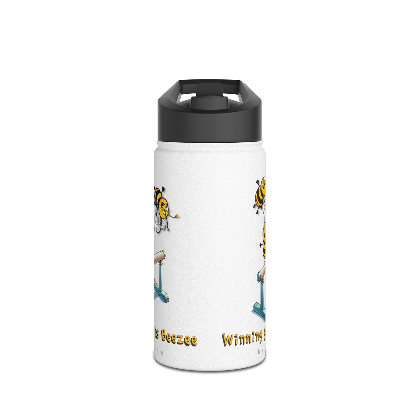 Winning gold is beezee beeasone gymnastics stainless steel body Water Bottle with polypropylene lid BPA free tumbler