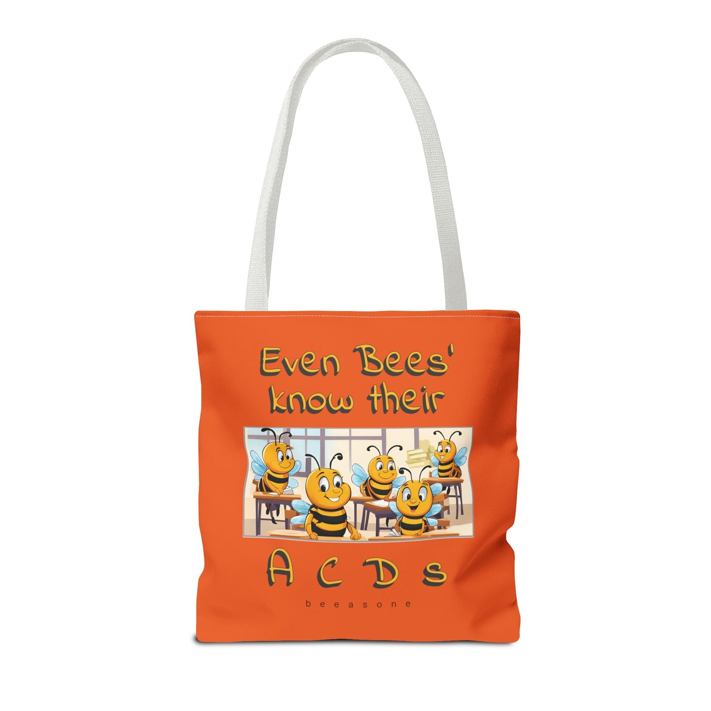 Even bees know their A C D s beeasone stylish orang Tote Bag Special Spelling Bee Promotion