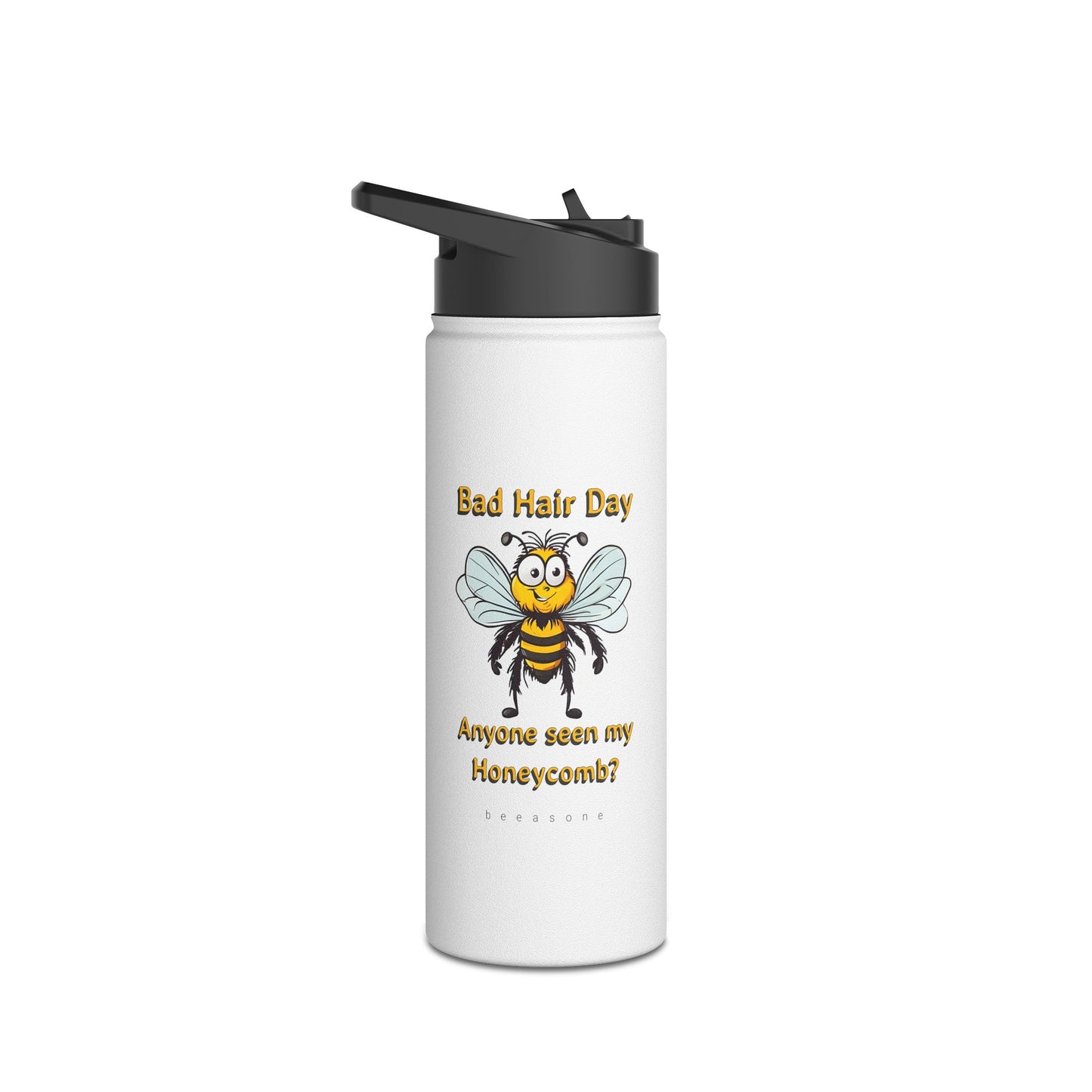 Bad Hair Day beeasone stainless steel body Water Bottle with polypropylene lid BPA free tumbler