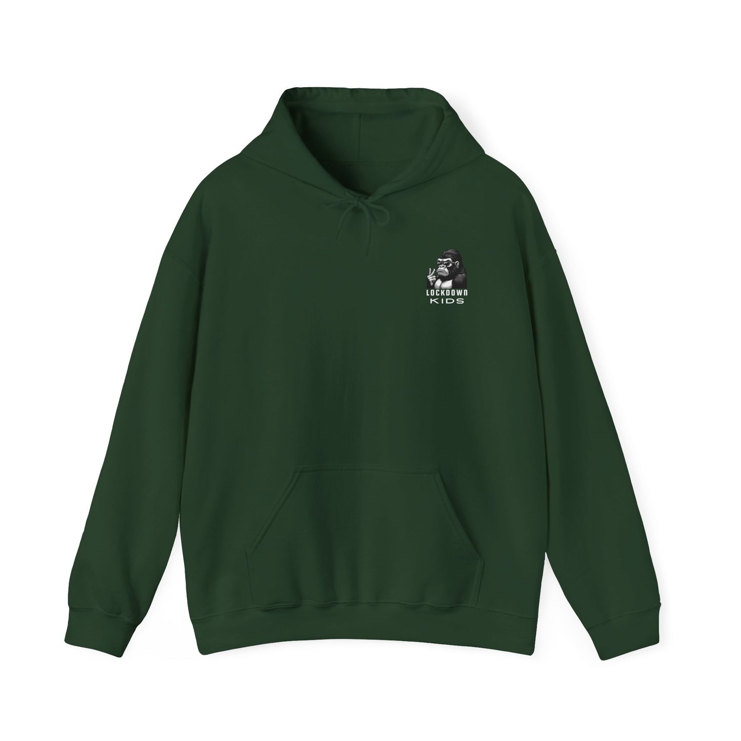 Covid Lockdown Kids beeasone Gorilla MF Hooded Sweatshirt
