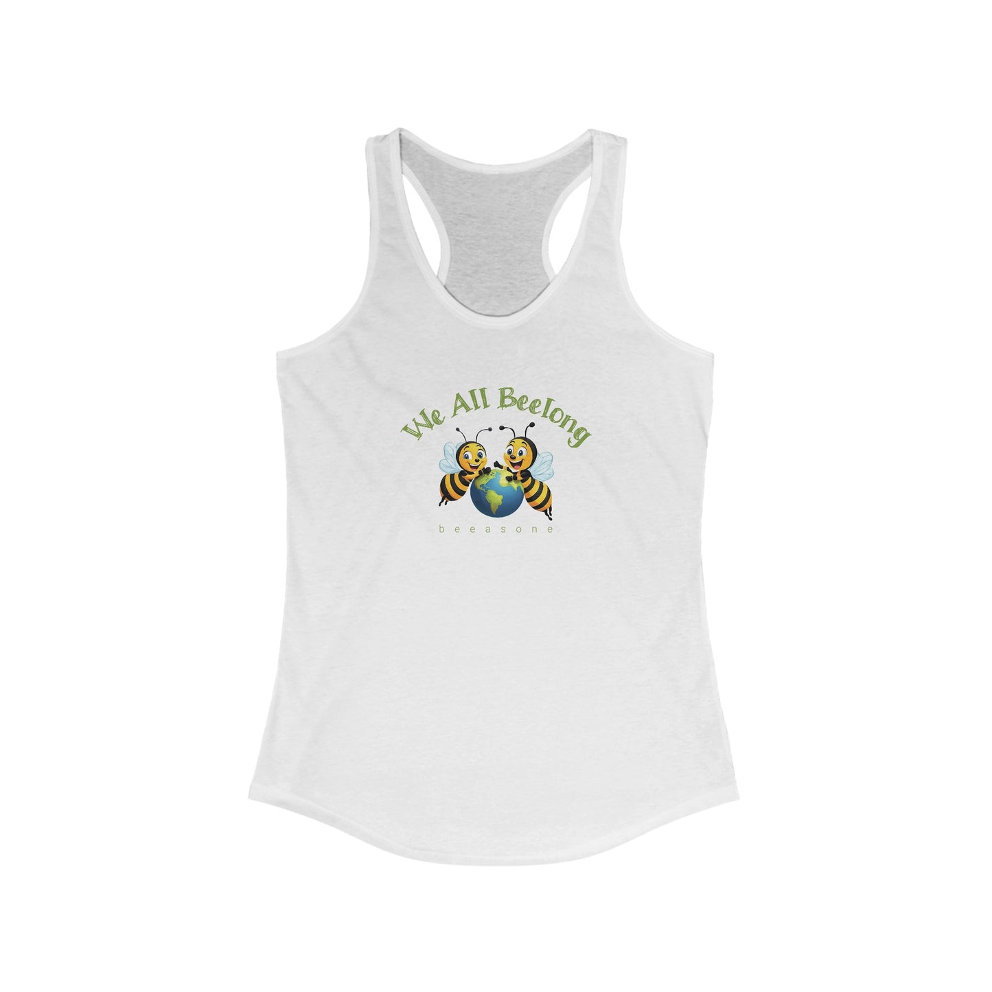 We all beelong beeasone Women's Ideal Cool Racerback Top