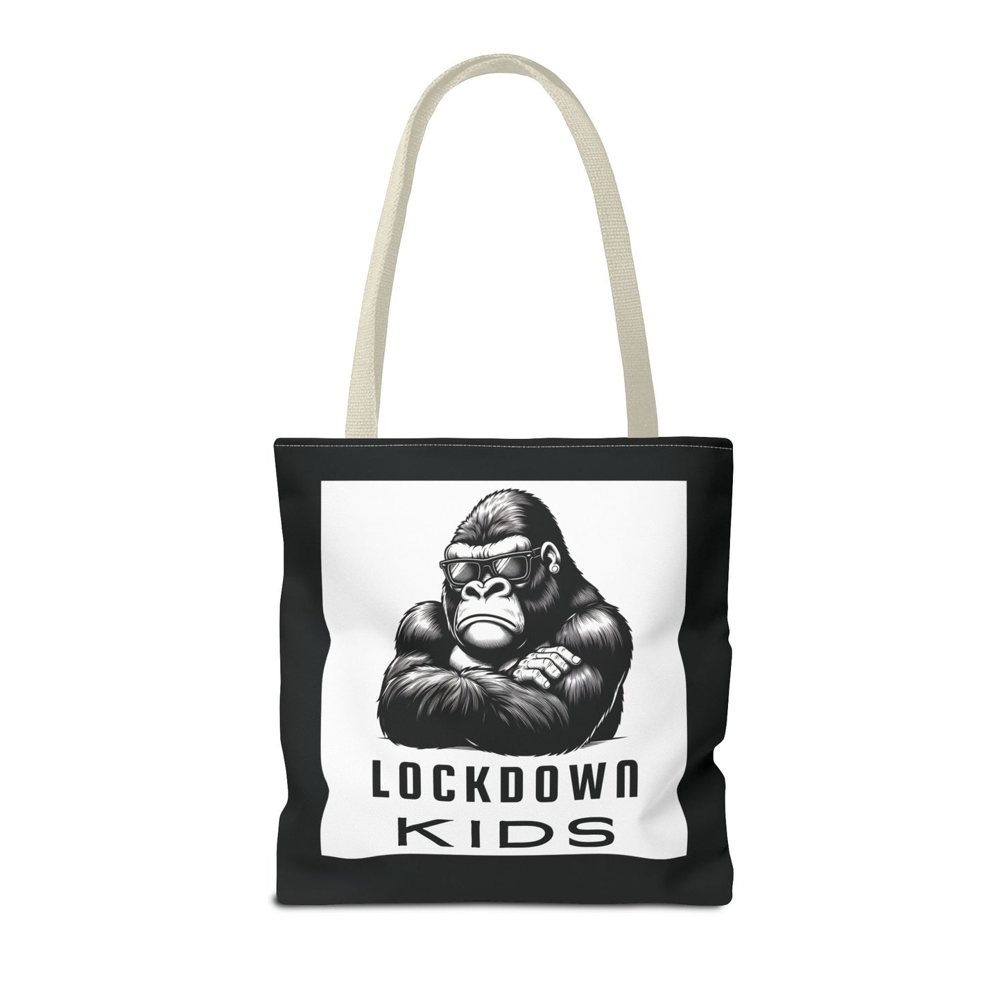 Lockdown Kids - T o t e  B a g - V6i on one side & Folded Gorilla on the other