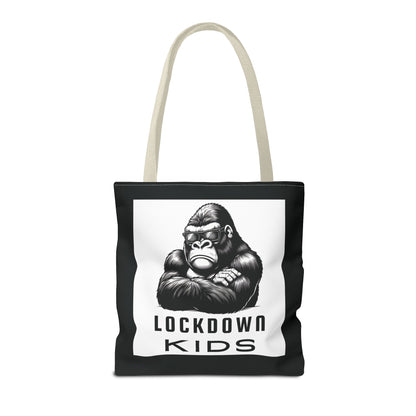 Lockdown Kids - T o t e  B a g - V6i on one side & Folded Gorilla on the other