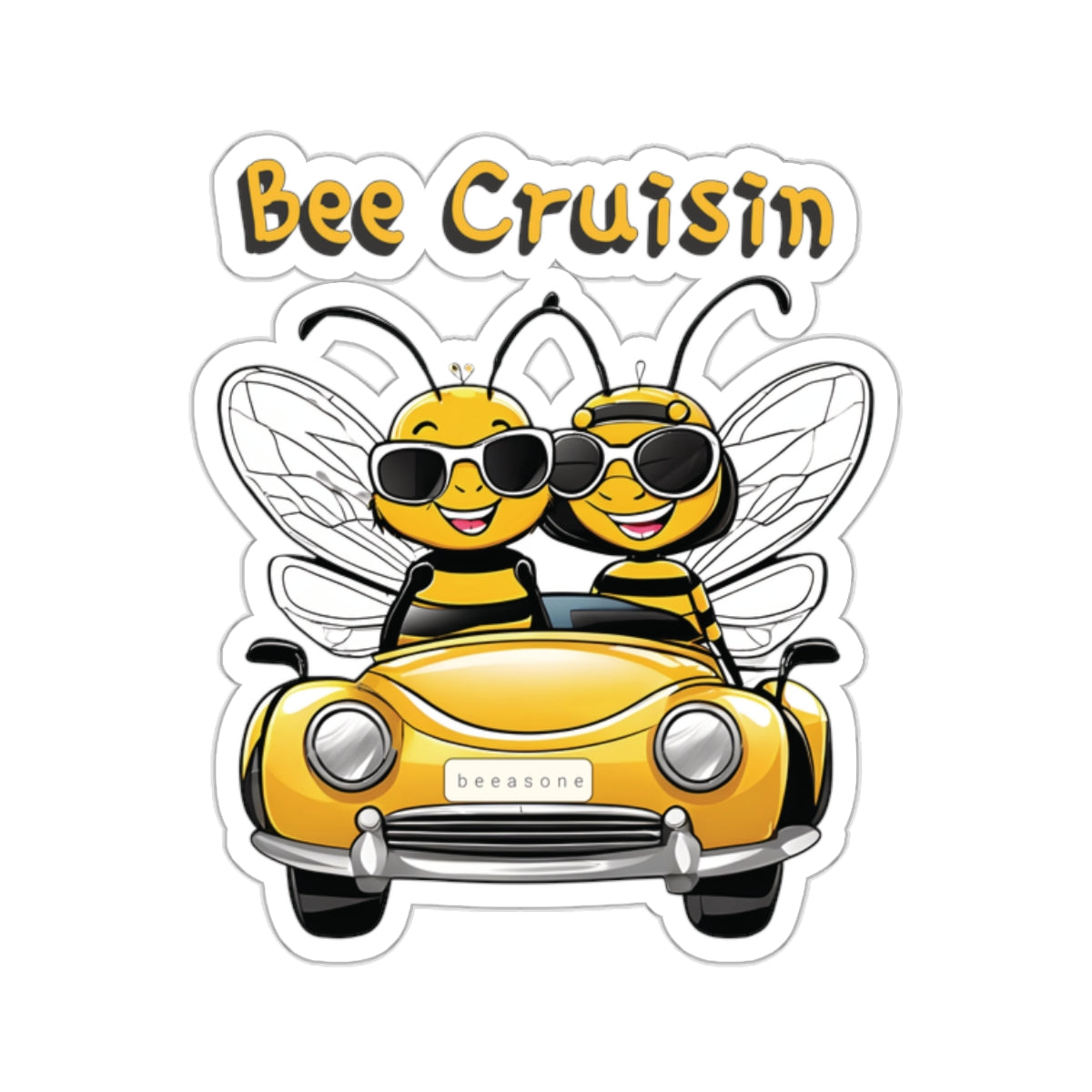 Bee Cruisin beeasone Sticker