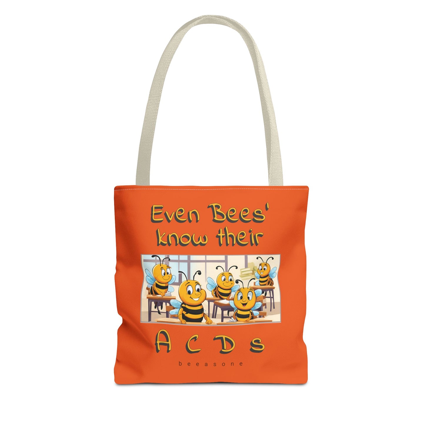 Even bees know their A C D s beeasone stylish orang Tote Bag Special Spelling Bee Promotion