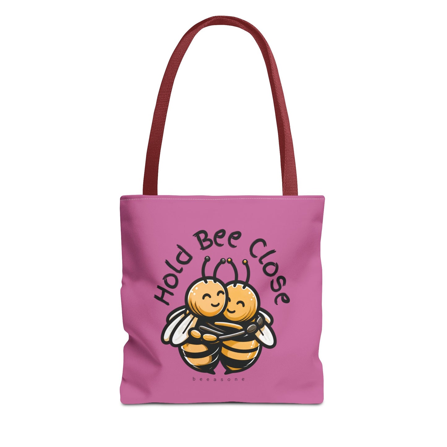 Hold bee close beeasone stylish light pink tote bag