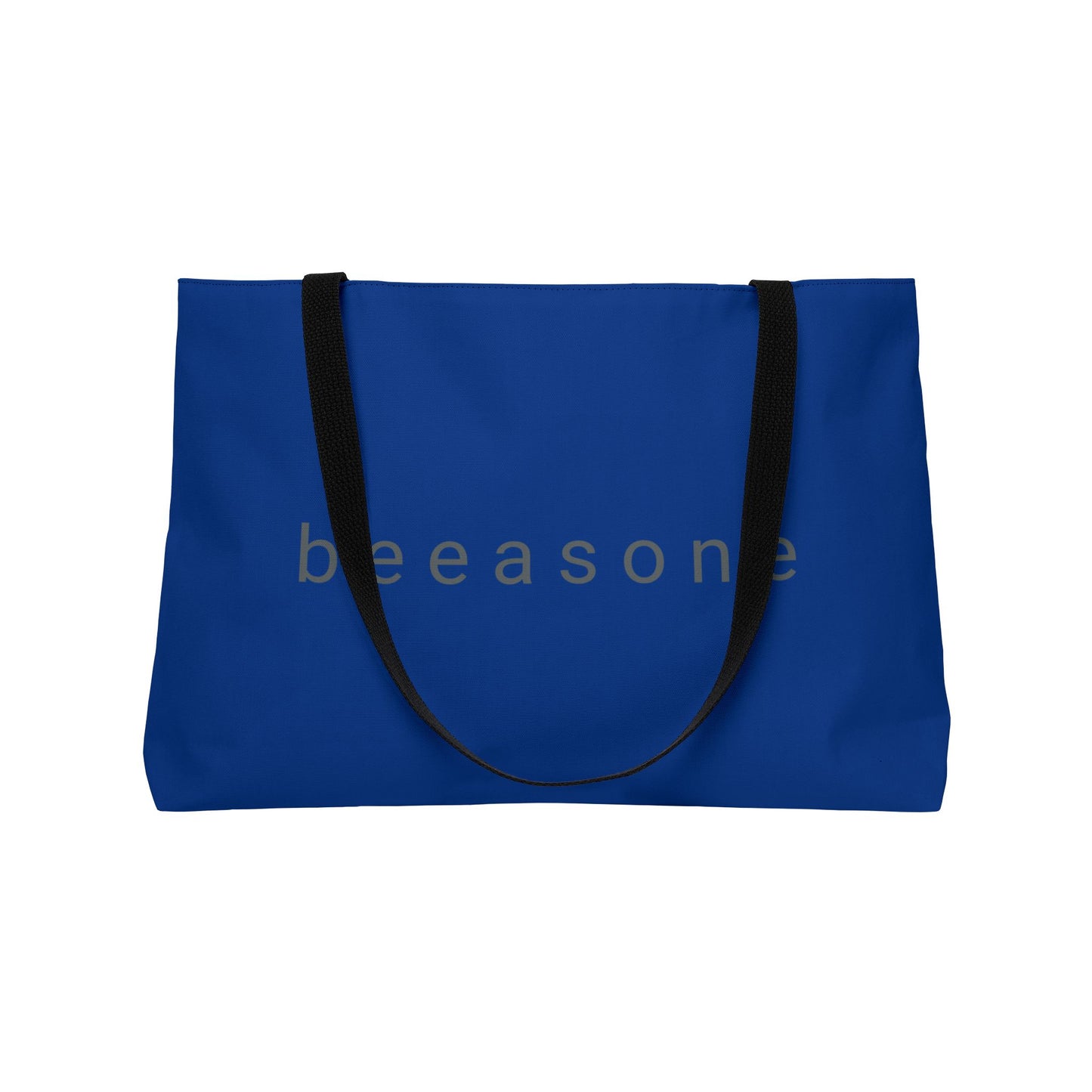 Life's happier with bees beeasone weekender tote bag dark blue