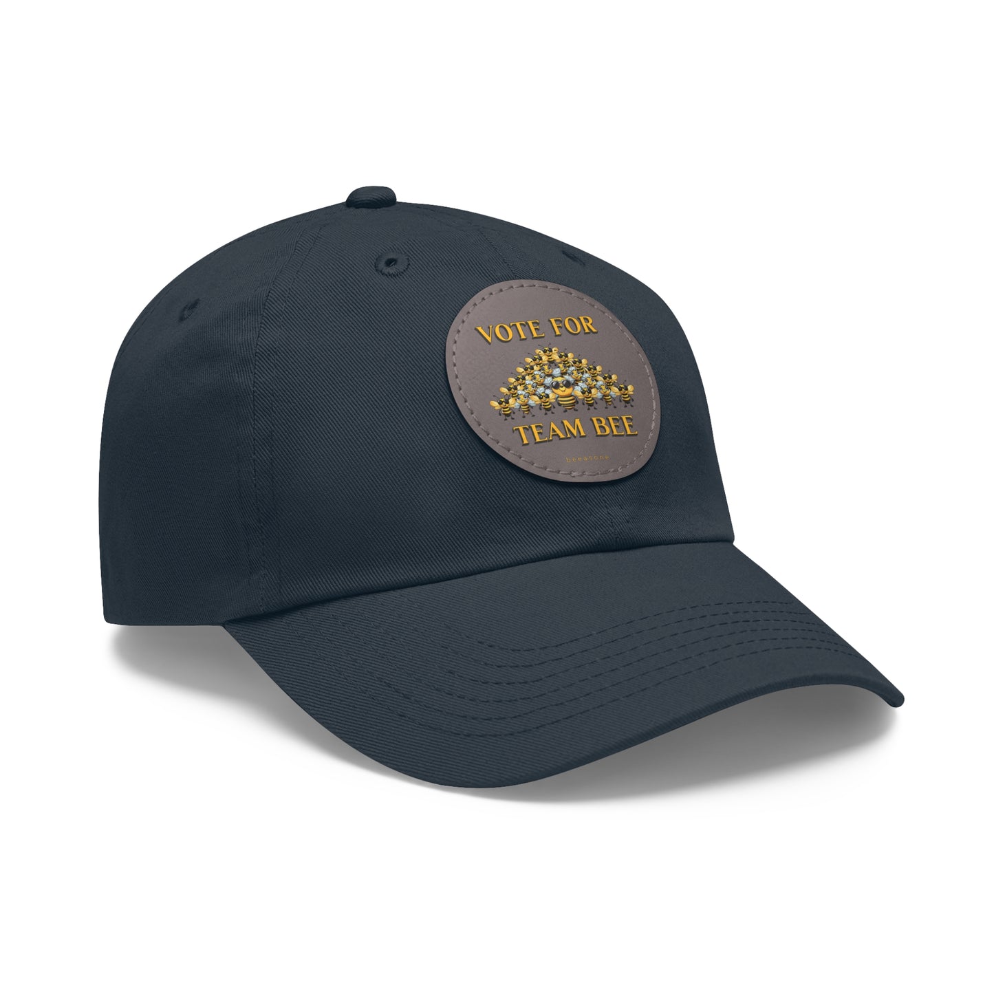 Vote for Team Bee beeasone Hat with round leather patch