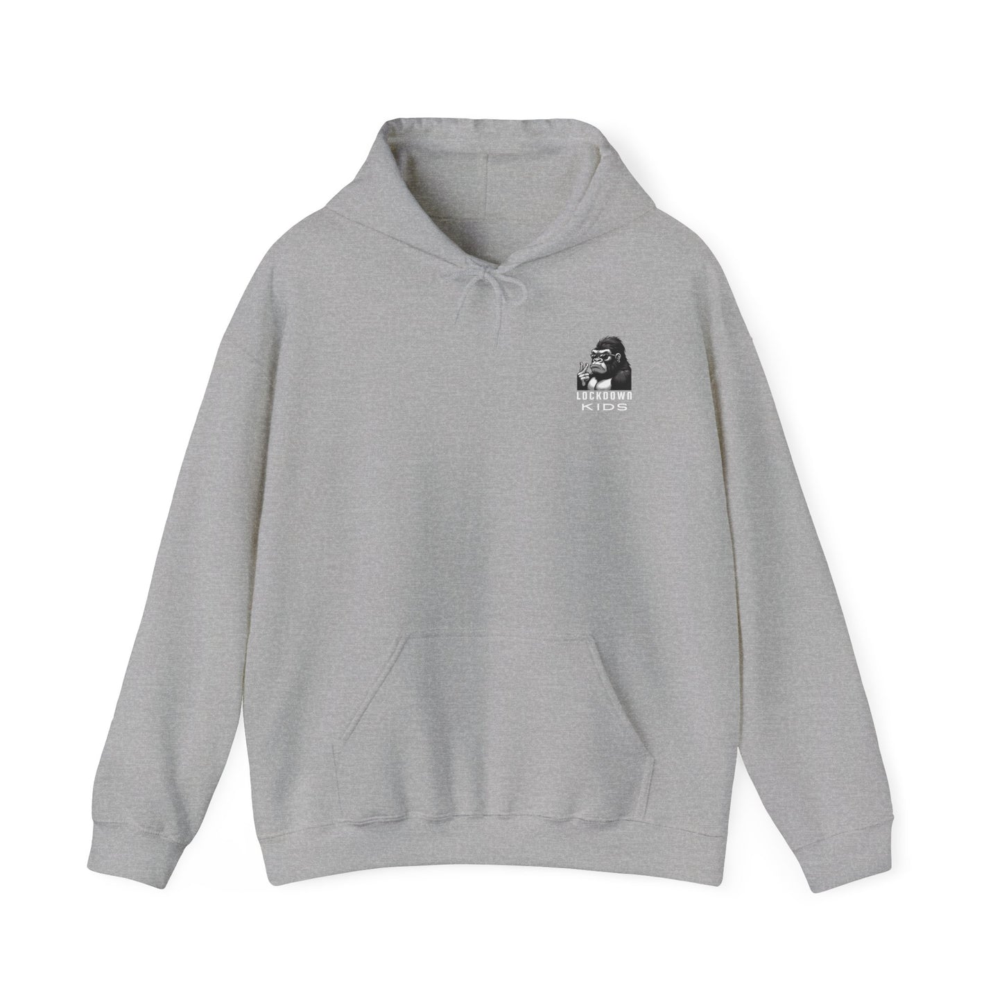 Covid Lockdown Kids beeasone Gorilla MF Hooded Sweatshirt
