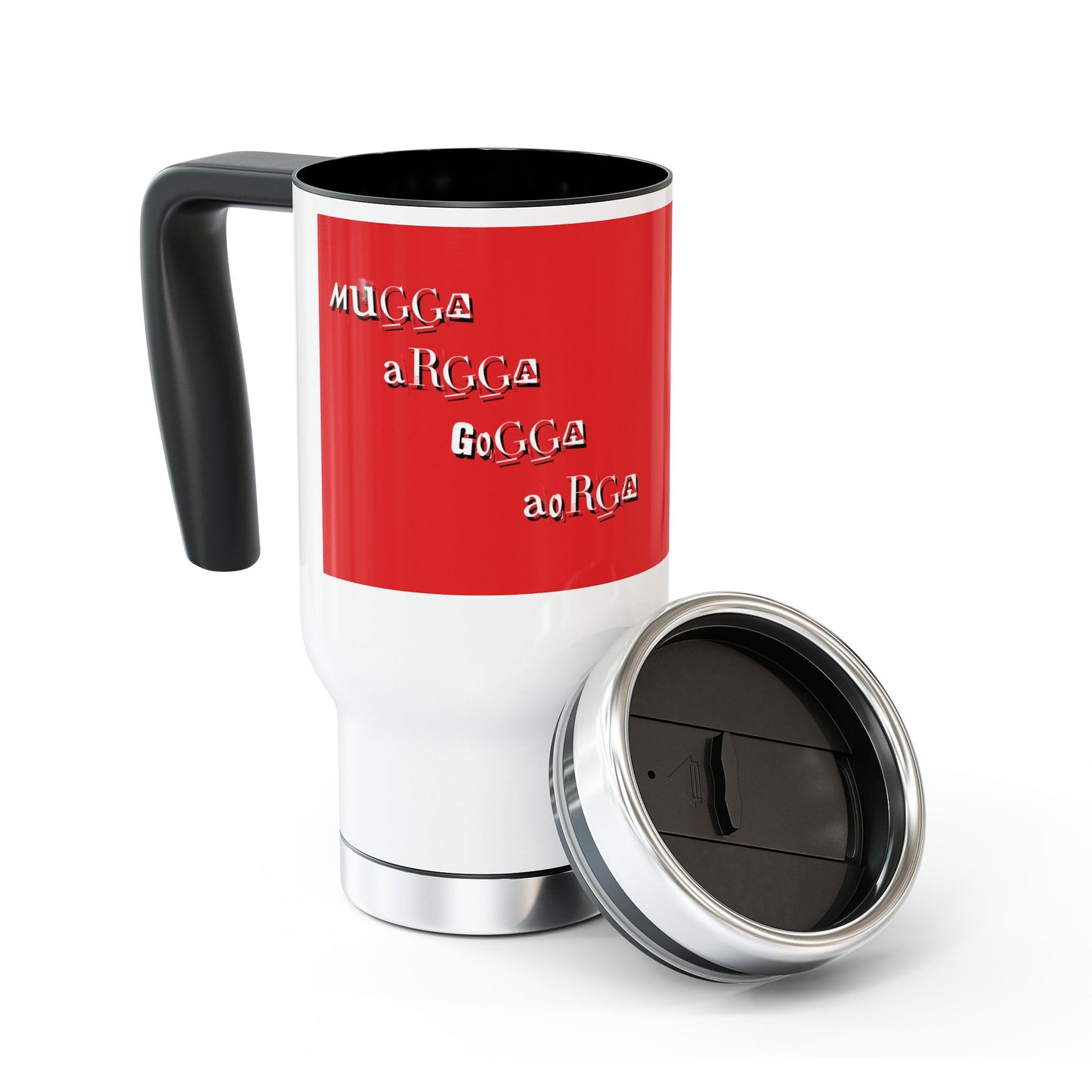 Mugga Argga Gogga Aorga - I need more coffee Stainless Steel - Traveler - other side