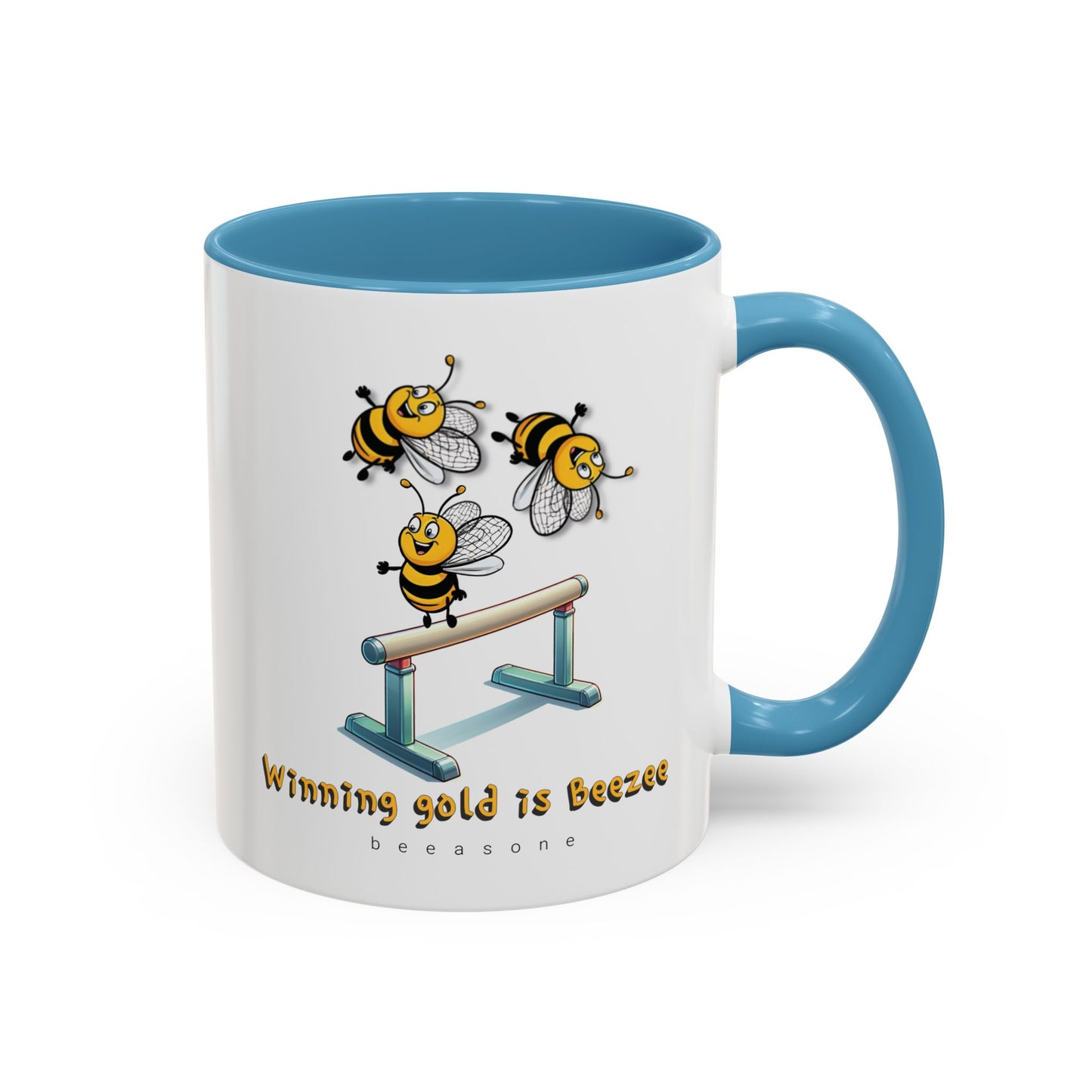 Gymnastics beeasone Hot Chocolate or Coffee Mug (Standard size 11oz or 15oz lead and BPA Free)