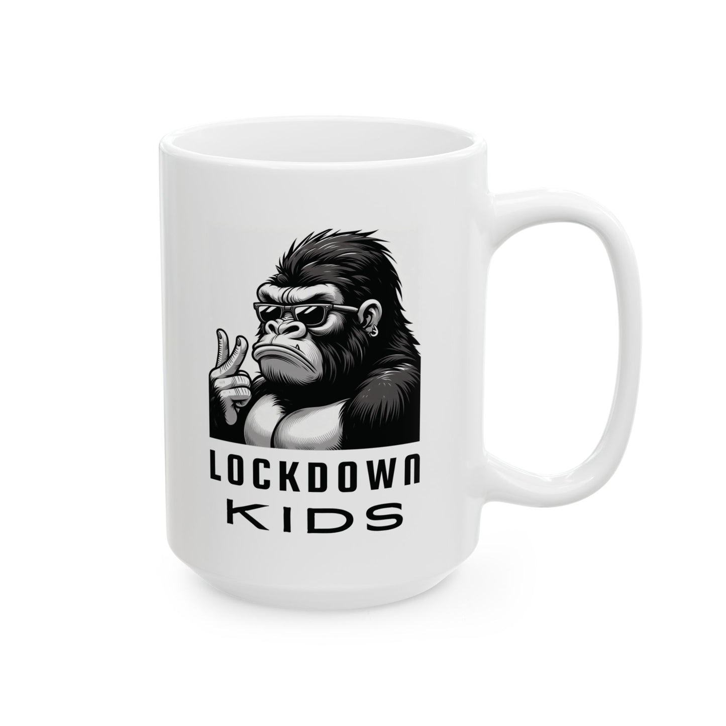 Lockdown Kids Gorilla Double-Sided Coffee Cup