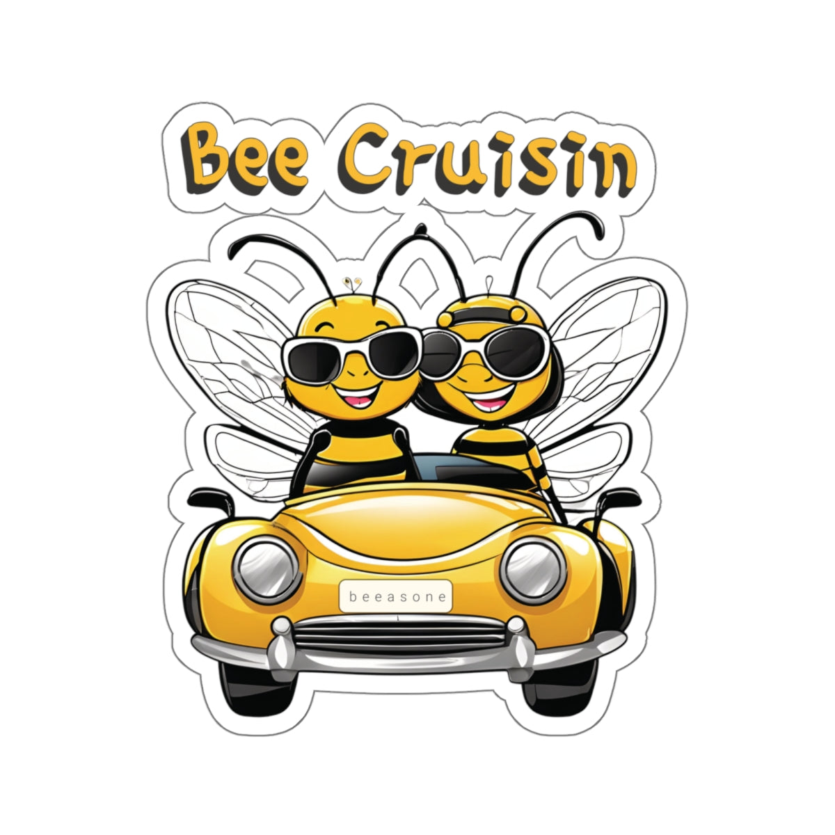 Bee Cruisin beeasone Sticker