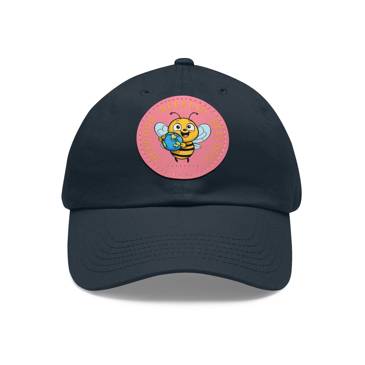 Be kind beeasone Hat with round leather patch