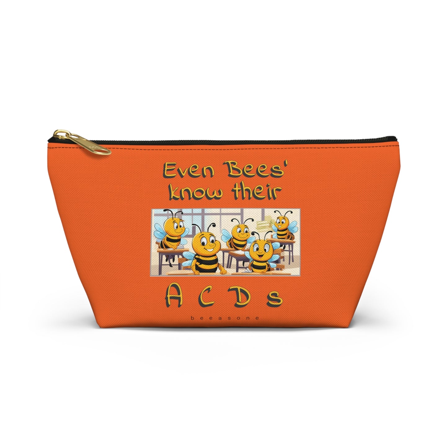 Spelling bee beeasone beeeaautiful accessories / cosmetics pouch. Special spelling bee promotion