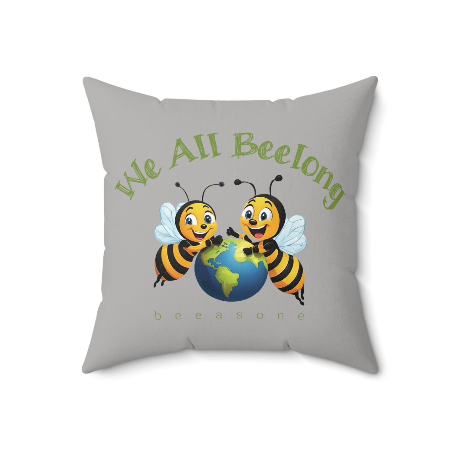 We all beelong beeasone square cushion / pillow (4 sizes available)