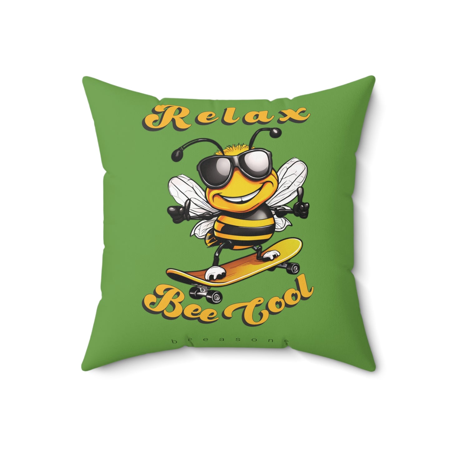 Relax Bee Cool square cushion / Pillow from beeasone