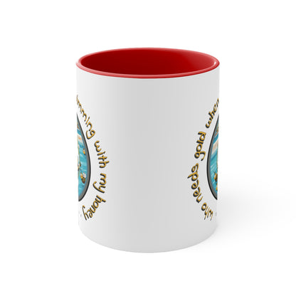 Swimming with my honey gold beeasone coloured Coffee Mug 325ml (Standard 11oz)