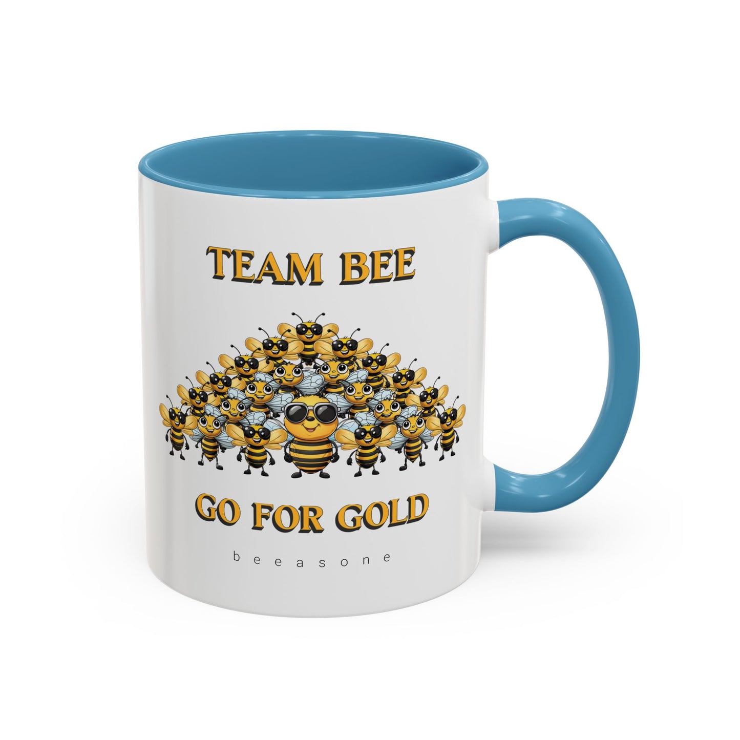 Team Bee Going for Gold beeasone Hot Chocolate or Coffee Mug 11oz (325mls) or 15oz (443mls)