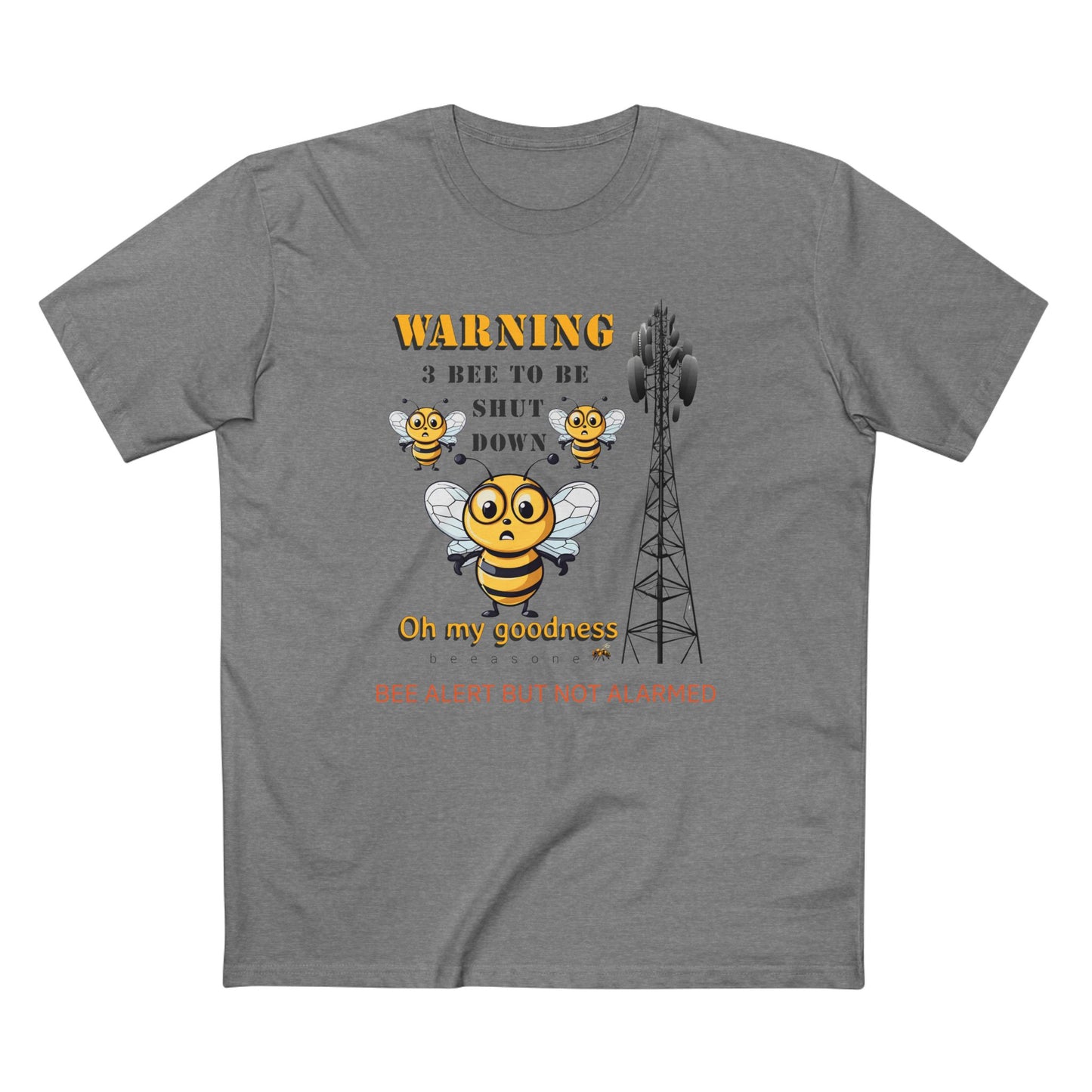 WARNING - 3 Bee to be shut down memento t-shirt men's shirt