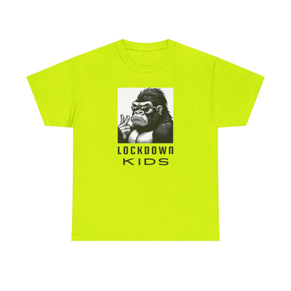 Lockdown Kids Big Gorilla - MF Heavy Cotton available in diff colors and teenage - adult sized tshirt