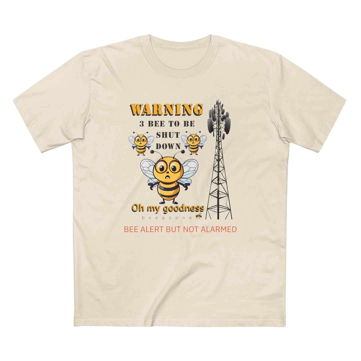 WARNING - 3 Bee to be shut down memento t-shirt men's shirt