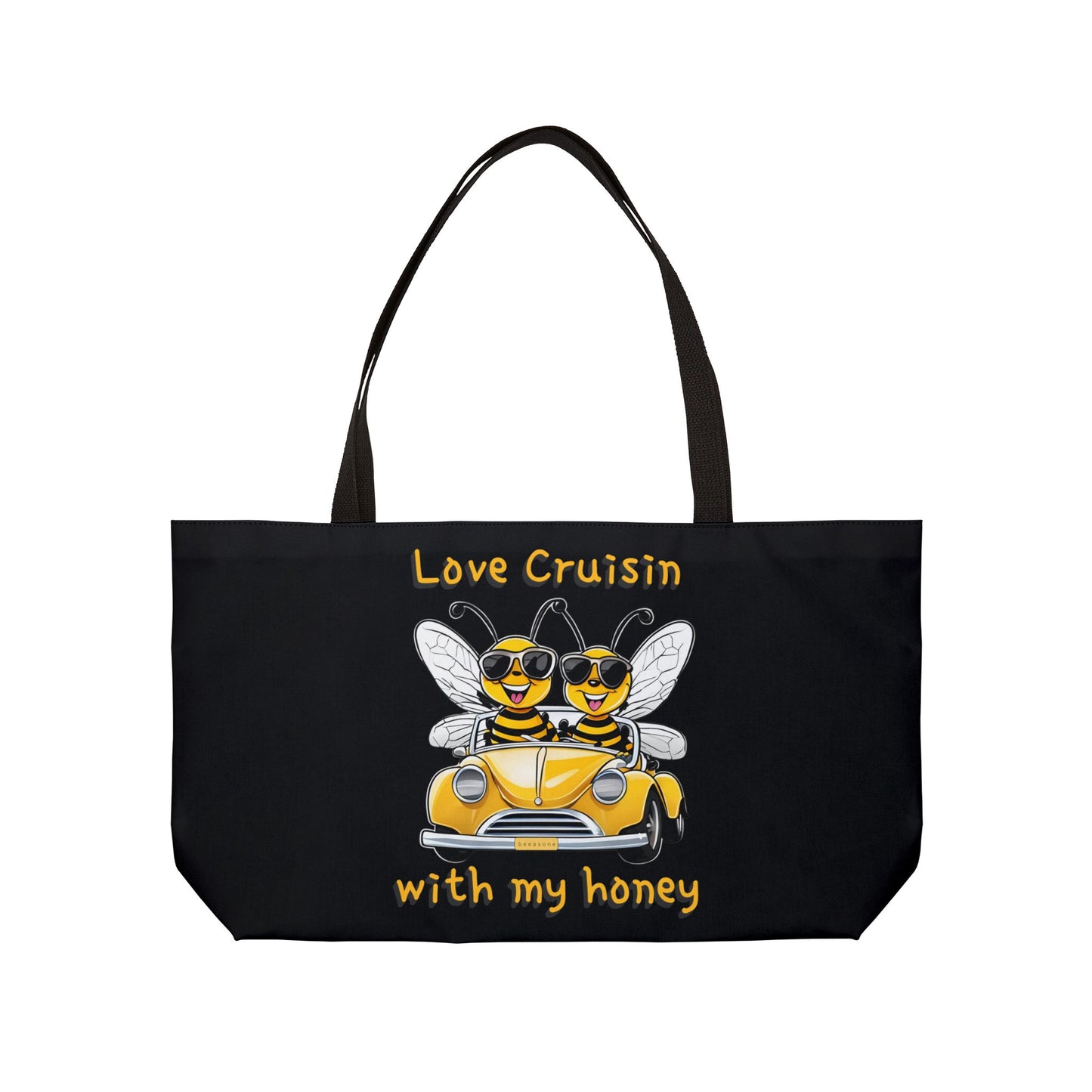 Love cruisin beeasone travel tote bag - black