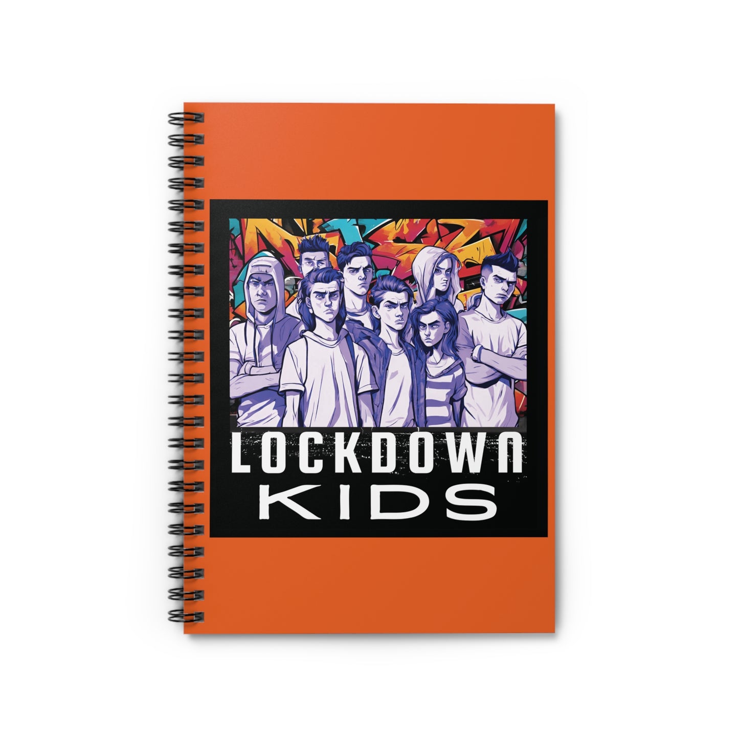 Lockdown Kids spiral note book - Orange