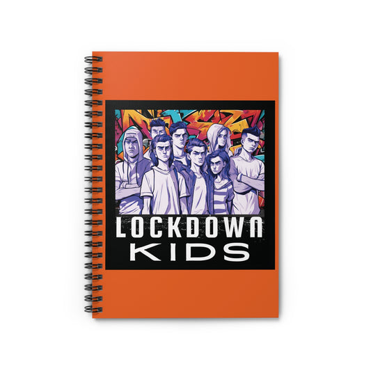 Lockdown Kids spiral note book - Orange