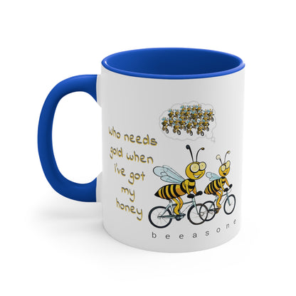 Who needs gold beeasone coloured Coffee Mug 325ml (Standard 11oz)