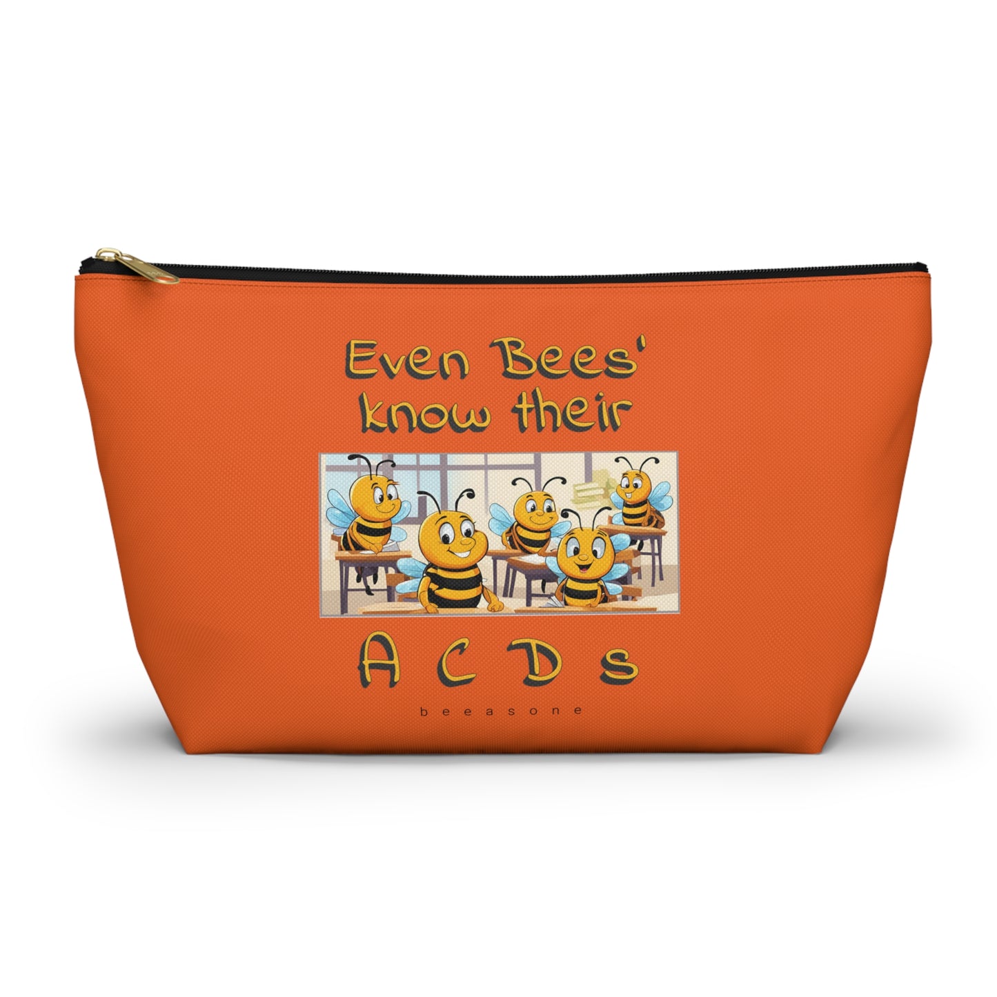 Spelling bee beeasone beeeaautiful accessories / cosmetics pouch. Special spelling bee promotion