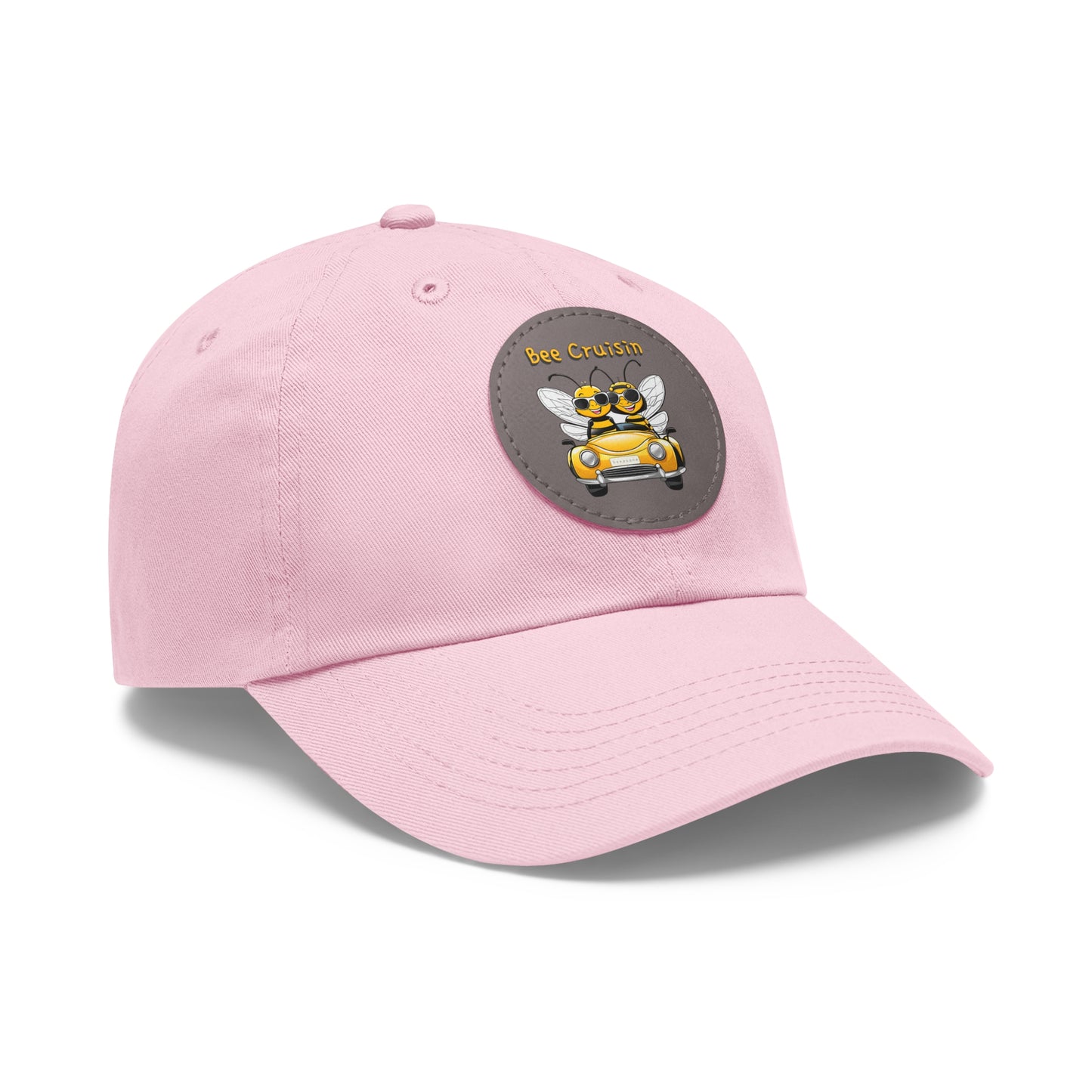 Bee cruisin beeasone Hat with round leather patch