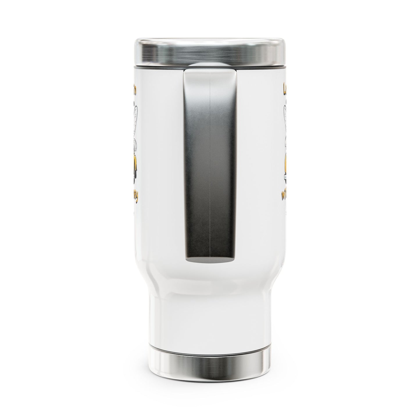 Love cruisin with my honey beeasone Stainless Steel Travel Mug with Handle, 14oz (410mls)