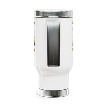 Love cruisin with my honey beeasone Stainless Steel Travel Mug with Handle, 14oz (410mls)