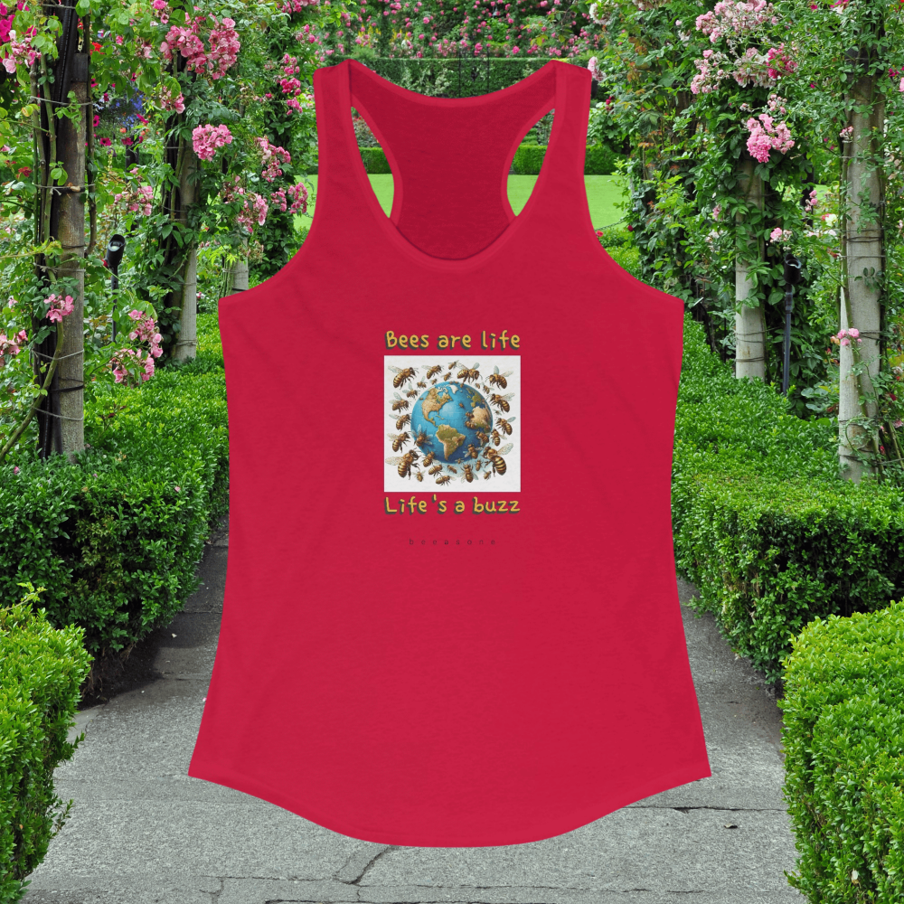 Bees are life beautiful hip tank top from beeasone.com. Wear something different at the gym, while jogging or cycling, or just relaxing by the pool. You'll love it